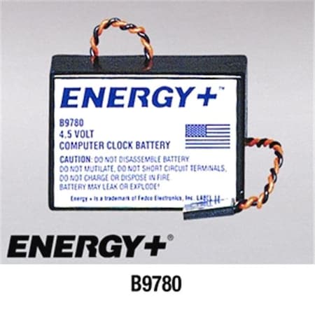 Fedco Batteries <p>ENERGY+ Alkaline Memory Battery. This alkaline battery is a low cost replacement for most 4.5 B9780